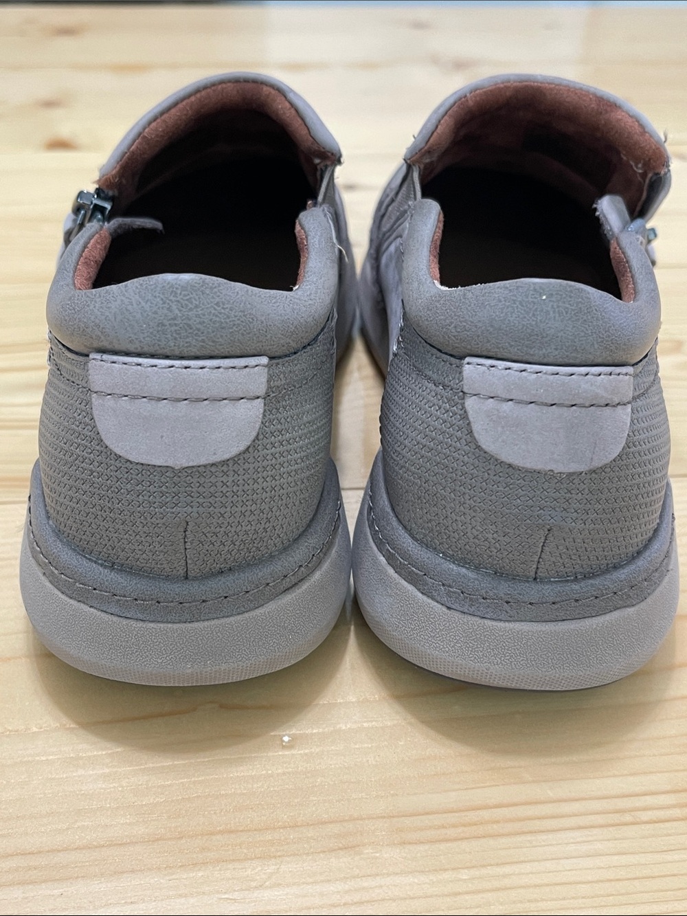 Cobb Hill Skylar Zip Slip-On Sneaker Taupe Suede Mesh Comfort Flat Size 8 - Picture 10 of 16